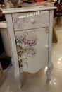 古典玫瑰手繪刷舊一抽門櫃