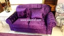 紫羅蘭絨布沙發