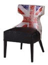 英國旗布面皮餐椅